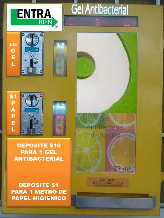 Maquina despachadora de Papel Automatica